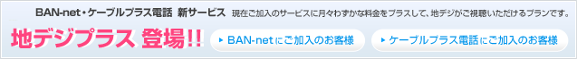 BAN-net・ケーブルプラス電話　オプションサービス