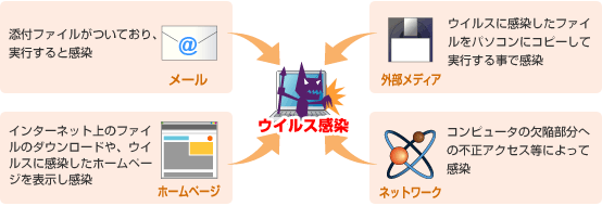 ウイルスの感染経路